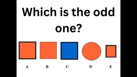 which figure is the odd one out|find the odd one.